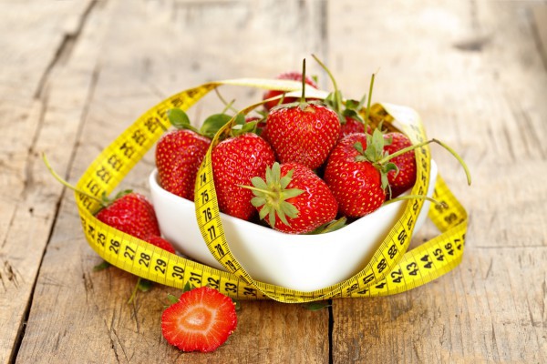 Diet on strawberries