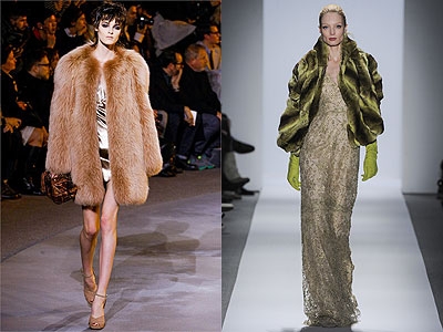 Abrigos de piel de moda para el invierno de 2015.